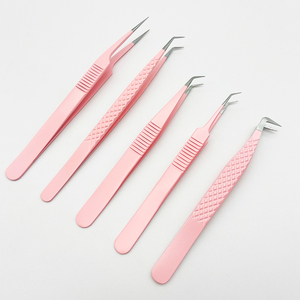 Meilleure pince à épiler professionnelle d'extension de cils 0.03mm cils courbure à 75 degrés prise parfaite avec embouts en fibre cils ne glissent jamais - Product Image 1