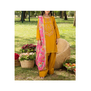 Prix bon marché respirant et confortable femmes islamique Salwar Kameez impression numérique robes décontractées de haute qualité toutes saisons - Product Image 1