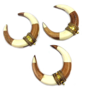 Nueva llegada collar con colgante de cuerno de buey con diseño único de Luna y candado estilo clásico de la India personalizable por glowin fashion - Product Image 3