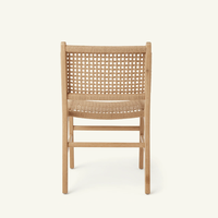 Chaise de salle à manger moderne pour la maison avec corde en papier Design contemporain empilable en bois massif pour appartement, restaurant, hôtel