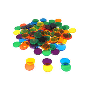 Chips de conteo de colores transparentes, 1000 Uds., contadores transparentes, contador de matemáticas creativo redondo - Product Image 2
