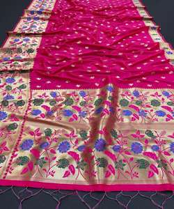 Vente en gros de saris en soie d'art ApparelGarment - Product Image 3