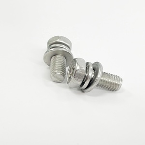 High Quality Hex Head A2 Hex <b>Bolt</b> with Plain Finish and Flat/<b>Spring</b> Washers DIN Standard - Product Image 6