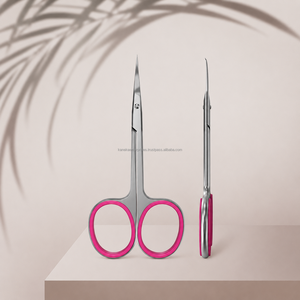 Ciseaux à cuticules professionnels de style russe européen, en acier inoxydable, lame incurvée extra fine, type Smart 41, outil pour ongles - Product Image 4