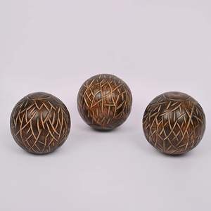 Ensemble de 3 boules décoratives modernes pour la décoration de la maison, ornements contemporains pour le salon - Product Image 4