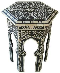 Gabinete de muebles con incrustaciones de hueso real de diseño moderno con 7 cajones para dormitorio, escuela o comedor de GM Impex - Product Image 3