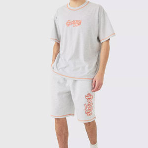 Short de survêtement d'été à la mode pour hommes à la mode respirant 100% Shorts en coton pour hommes - Product Image 3