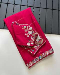 Dernier look royal de créateur indien de Bollywood Sari rose exclusif pour fête Saree Superbe look Trendy Showstopper Meilleure vente - Product Image 4