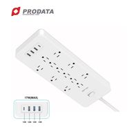 Protector de Sobretensión con Enchufe de Extensión AC+DC 17W 16 en 1, Conectores USB/DVI/VGA/DP/Tipo-C, ISO/REACH ROHS para Electrodomésticos