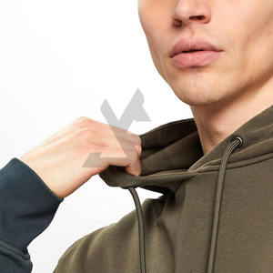 Conjunto de Sudadera con Capucha y Pantalones Deportivos Anchos con Lavado Ácido y Efecto Desgastado por el Sol, Transpirable, de Algodón, con Forro Polar para Invierno, Talla Grande, con Logotipo Personalizado - Product Image 3