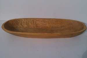 Assiette de nourriture en bois d'acacia fait à la main, design moderne, couverts en bois de manguier massif écologique, plateau de service, assiette de table lavable au lave-vaisselle - Product Image 5