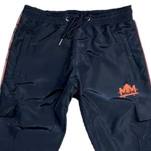 Pantalon coupe-vent en nylon pour homme, pantalon de survêtement léger, poches zippées, style cargo, fermeture éclair à la cheville, vêtements de sport, streetwear - Product Image 3