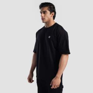 เสื้อยืด Limitless Drive สีดำ ผ้าเจอร์ซีย์เนื้อหนัก ปักลายแบบกำหนดเอง พิมพ์ลายกราฟิกแบบอัดแน่น หมายเลขรุ่น Ins 240 กรัม ผ้า 180 กรัม - Product Image 4