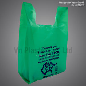 HDPE Environmental protection T Shirt <b>Bags</b>/Custom Logo <b>Packing</b> <b>Bag</b> Perforated Vest Carrier Plastic <b>Bags</b> Made in Vietnam - Product Image 6