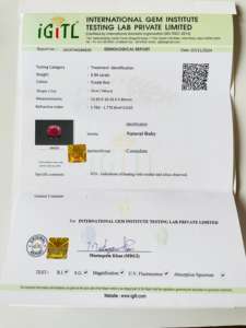 ทับทิมธรรมชาติคุณภาพ AAA ได้รับการรับรองว่าเป็นวงรีตัด6.84 CTS อัญมณีที่มีความมันวาวยอดเยี่ยมการตัดที่สมบูรณ์แบบในราคาที่ถูก - Product Image 6