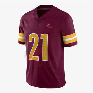 เสื้อเจอร์ซีย์อเมริกันฟุตบอลแบบสวมใส่สบาย ระบายอากาศได้ดี ไซส์ใหญ่ แขนสั้น ออกแบบเองได้ ขายดีที่สุด - Product Image 1