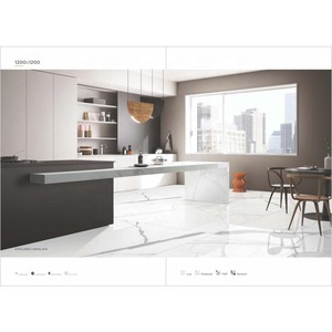 Vistaar Imperio Pearl 1200x1200mm Azulejos de losa de porcelana brillante Suelo de superficie veteada de Indian Factory - Product Image 6