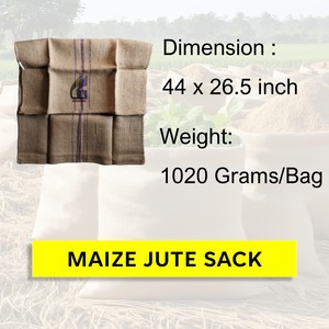 ถุงกระสอบข้าวโพดแบบย่อยสลายได้เป็นมิตรกับสิ่งแวดล้อม44x26.5นิ้ว1020กรัมถุงปอกระเจารีไซเคิลได้ความจุ75กก. - Product Image 2