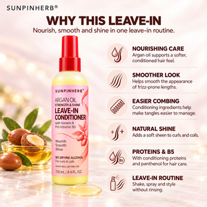 SUNPINHERB Argan Oil Moisture <b>Conditioner</b> Wheat Protein for <b>Curly</b> <b>Hair</b> 354 ml <b>In</b> Stock Wholesale OEM ODM Factory Supply - Product Image 5