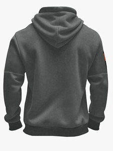 เสื้อฮู้ดผู้ชายลายนูนขนาดใหญ่โอเวอร์ไซส์ออกแบบได้เองผ้าฝ้ายคุณภาพสูงแบบพื้นฐานผสมสำหรับพิมพ์พัฟกราฟิกฤดูหนาว - Product Image 6