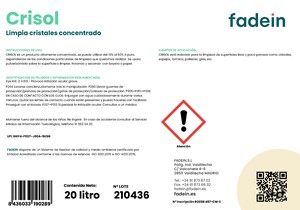 Limpiador de vidrio de alta concentración diseñado para limpiar superficies lisas y ligeramente porosas - Product Image 2