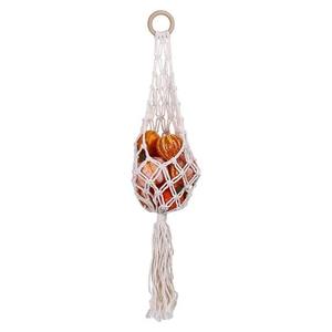 Nouveau personnalisé en macramé suspendu corbeille de fruits à la main en macramé cintre pour légumes en macramé porte-fruits végétariens - Product Image 5