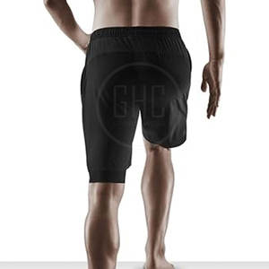 Usine prix de gros hommes Cross Fit Shorts Spandex solide décontracté respirant séchage rapide quantité minimale de commande bas meilleur prix en vente - Product Image 5