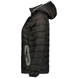 Veste matelassée à capuche imperméable respirante en tissu confortable pour femmes grande taille pour la randonnée, la course à pied, les vêtements décontractés de plein air - Product Image 4