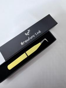 GETUP BROSONS IMPEX Nouvelle pince à épiler de précision en acier inoxydable à pointe lisse à 90 degrés avec revêtement en poudre jaune et nouvel emballage - Product Image 6