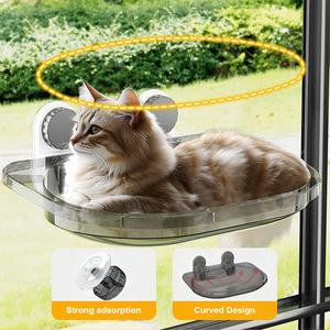 Nuevo Modelo de Hamaca Sólida para <span class=keywords><strong>Gatos</strong></span>, Estructura de Escalada para <span class=keywords><strong>Gatos</strong></span>, Cesta Colgante de Vidrio con Ventosas para Ventana, Sin Clavos, Ecológica, Para <span class=keywords><strong>Gatos</strong></span> Todo el Año - Product Image 3