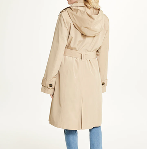 Gabardina para Mujer con Logotipo y Diseño Personalizados, Abrigos Cruzados de Alta Calidad Fabricados por Antique Fashion - Product Image 2