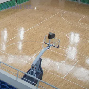 Avant lantai lapangan basket kayu untuk Arena dan gym dalam ruangan Badminton/voli Court FIBA sistem lantai olahraga