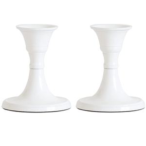 Maravilloso portavelas blanco Diseño atractivo Soportes de velas de metal Tendencia superior Decoración de mesa de iluminación decorativa para eventos múltiples - Product Image 1