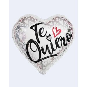 Globos de Corazón para Fiesta, Te Quiero, 43cm, Bolsa de 12 Unidades - Product Image 1