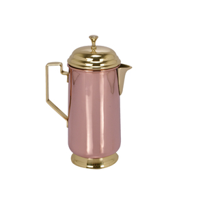 Carafe en cuivre pur, pichet pichet Royal de style Antique en or Rose, Design vintage, qualité solide, grande taille, métal pur - Product Image 4