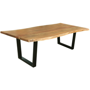 Ensemble de table et de chaises de salle à manger en bois massif industriel - Pliable, usage commercial pour les centres commerciaux et les hôtels, design moderne - Product Image 2