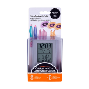 Portapenne Personalizzato a Forma di Uovo con Orologio, Gadget Personalizzabile - Product Image 2