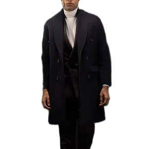 <b>Men</b> Casual Long <b>Coat</b> Autumn Winter Outerwear <b>Men</b> Long Overcoat Thick Warm Winter <b>Coat</b> for Work Daily - Product Image 1