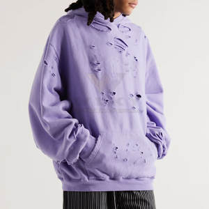 เสื้อฮู้ดกันหนาวของผู้ชาย OEM เสื้อฮู้ดผ้าฝ้าย100% ระบายอากาศได้ดีใช้ในฤดูหนาวการออกแบบหน้าจอการพิมพ์สีทึบปักด้วยเทคนิคพัฟ - Product Image 2