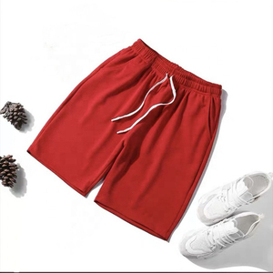 <b>Men's</b> Breathable Cotton Sweat <b>Shorts</b> Custom Logo Elastic Waist Gym <b>Shorts</b> for Fitness & Running Casual Mid Waist Solid Pattern - Product Image 1