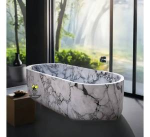 อ่างอาบน้ำออกแบบทันสมัยสำหรับโครงการหรูหราช่วยเพิ่มห้องน้ำและพื้นที่ในร่มดึงดูดการลงทุนในการใช้วิลล่าในทรัพย์สินสุดคุ้ม - Product Image 1