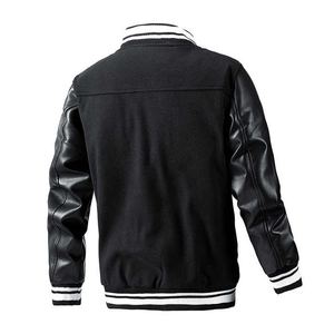 LAYENNE-Veste universitaire baseball personnalisée pour hommes et femmes, broderie chenille de haute qualité, manches en cuir, impression Letterman Varsity - Product Image 2