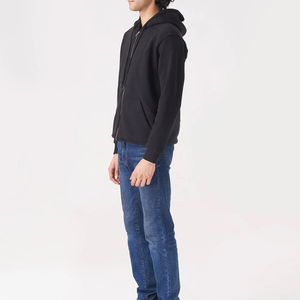 Vente en gros OEM Sweats à capuche zippés vierges personnalisés pour hommes en coton épais Sweats à capuche pour hommes avec logo personnalisé unisexe - Product Image 5