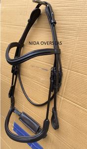 Brida de Salto para Caballos NIDA con Logotipo Personalizado, Cómoda y Anatómica, Acolchado de Cuero Suave, Cuero de Búfalo Indio Teñido Vegetalmente - Product Image 2