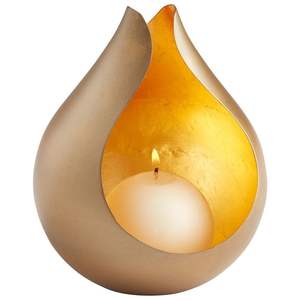 Bougeoir photophore de Noël d'occasion le plus vendu décor à la maison nouveau design finition argentée - Product Image 1