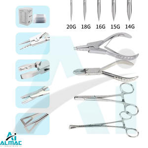 Almac ชุดอุปกรณ์เจาะร่างกายทำจากสเตนเลสสตีล4ชิ้นคุณภาพสูงแบบมืออาชีพกำหนดเองได้รับการรับรอง CE - Product Image 5