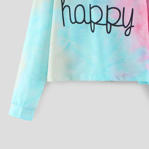 Sudadera de algodón 100% de alta calidad para mujer, ropa de calle de otoño, longitud corta, con capucha, transpirable, estampado personalizado en la parte delantera - Product Image 3