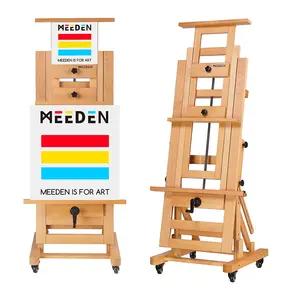 Meeden Multi-Function Natural Color Solid Beech Wood Artist Deluxe Crank  H-Frame Heavy Duty Studio Art Easel for Painting - China Art Easel,  Multi-Function Easel