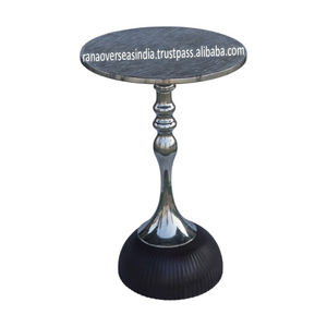 Table d'appoint moderne en métal pièce d'accent traditionnelle et élégante pour le décor de salon, de chambre à coucher et de bureau - Product Image 6