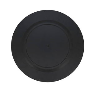 Assiettes de chargeur en bois dîner servant à la main événement fête dîner mariage élégant 13 pouces diamètre plaque de Logo personnalisé - Product Image 1